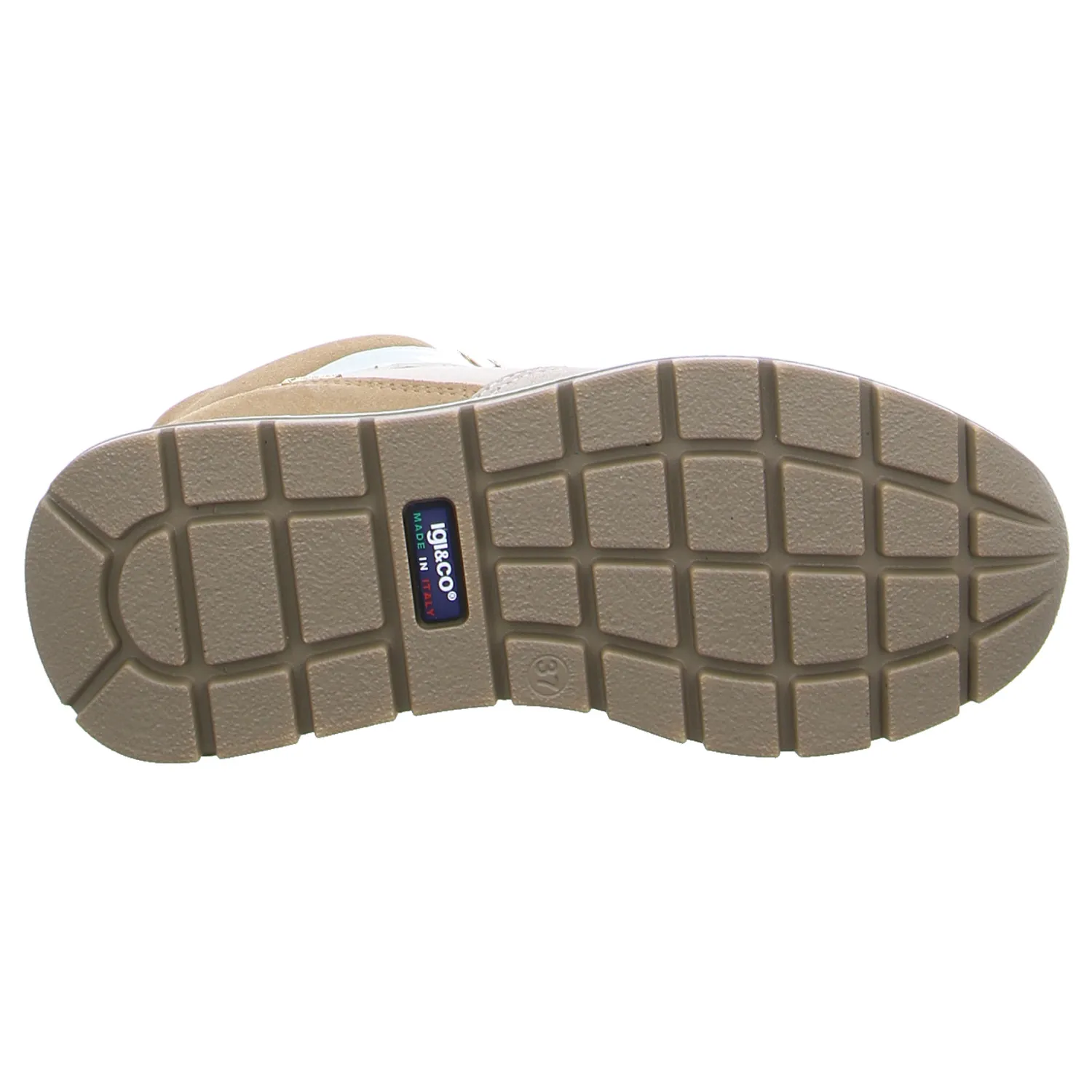 IGI & CO Mid Cut Sneaker Beige Leder  mit Gore-Tex