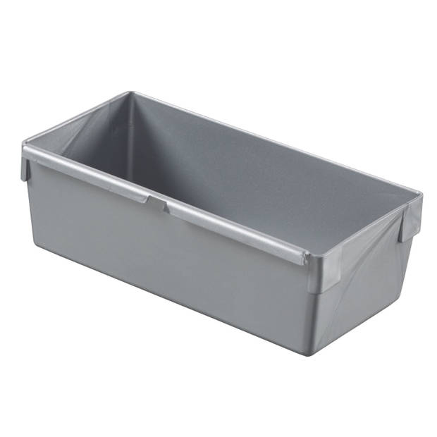 Curver ladebakje 15 x 8 x 5 cm - zilvergrijs