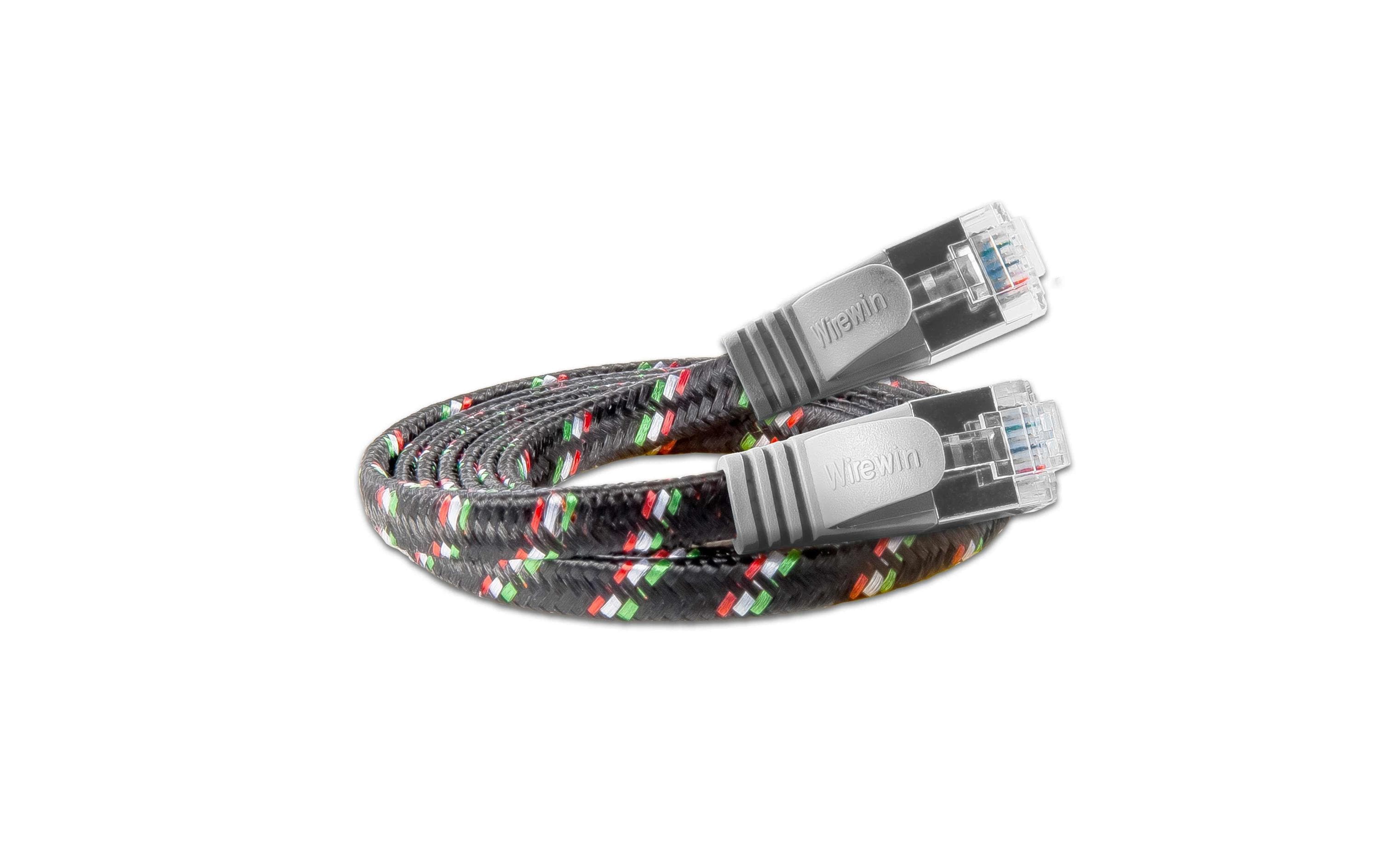 Slimpatchkabel RJ-45 - RJ-45, Cat 6, STP, 0.25 m, GrauRobustes, geschirmtes Twisted-Pair-Kabel (STP) mit Klinkenschutz
