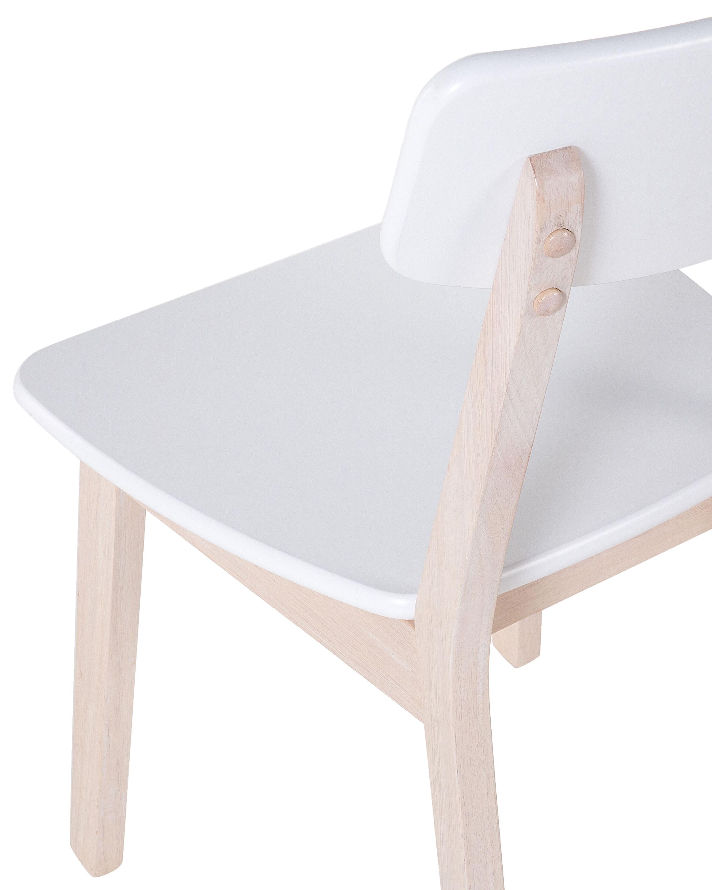 Set van 2 eetkamerstoelen SANTOS Wit