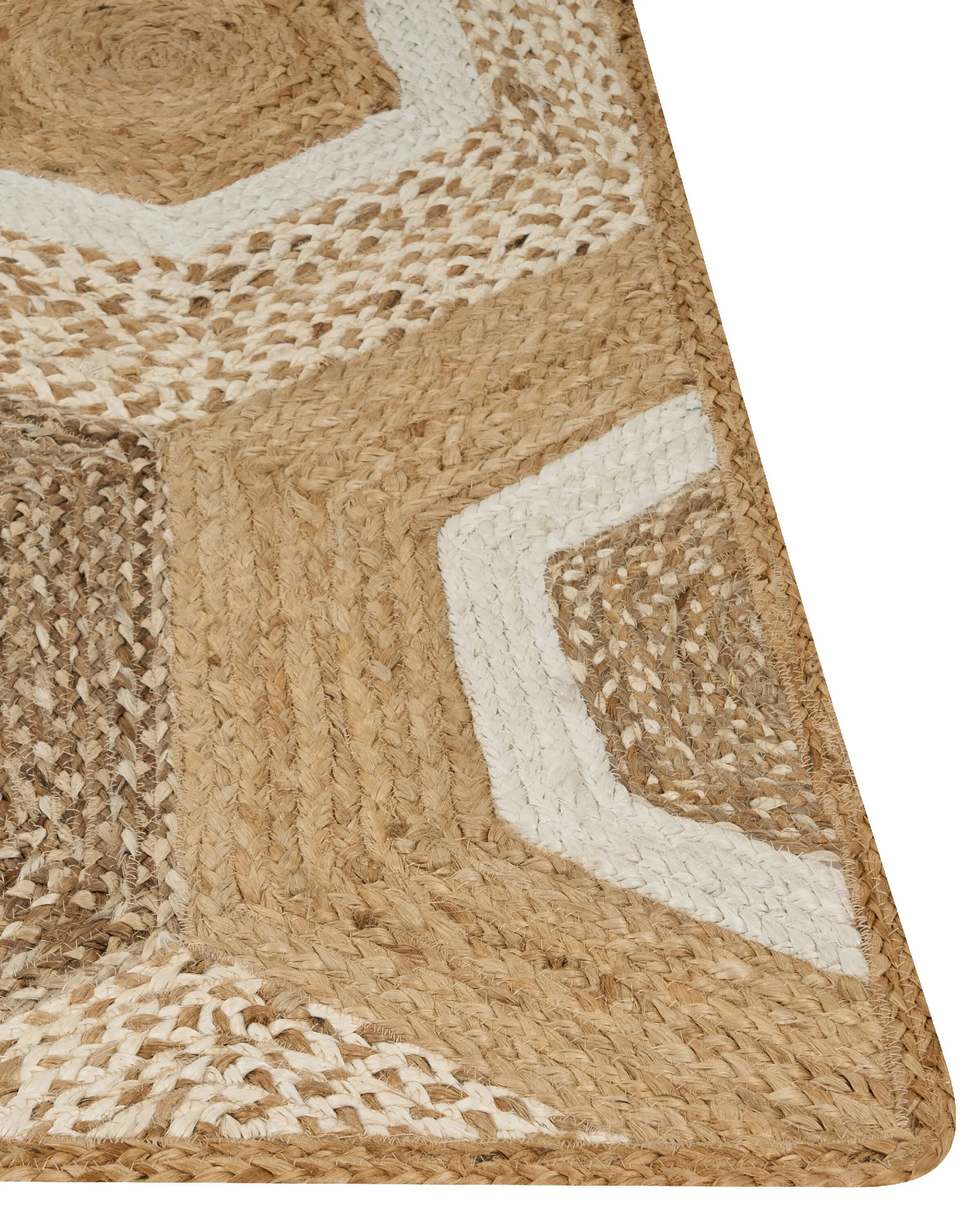 Vloerkleed BASOREN Beige 160 x 230 cm Jute