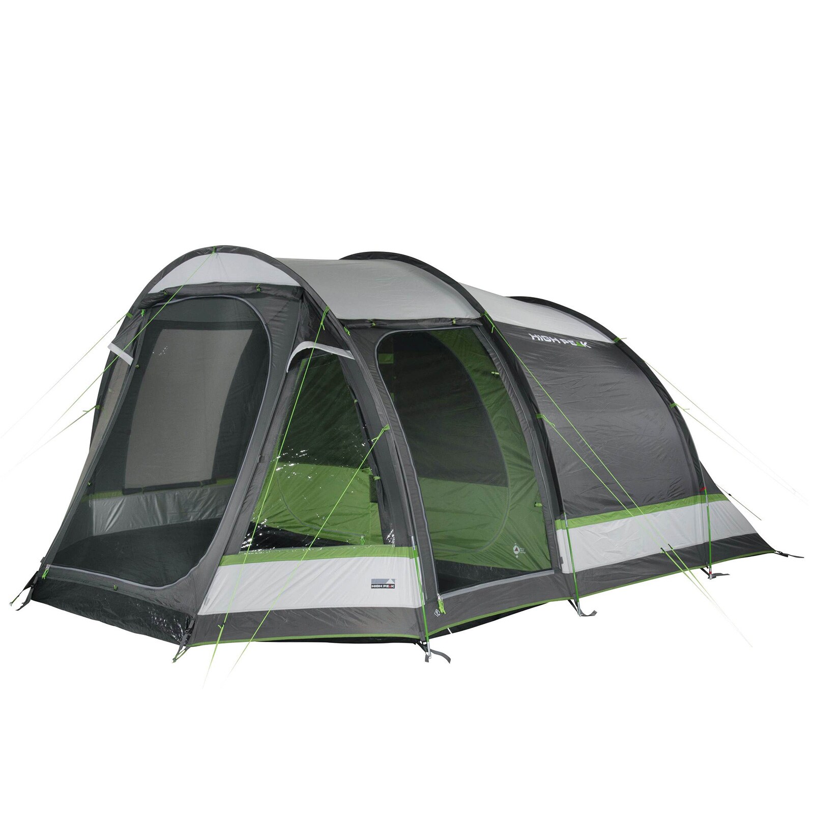 HIGH PEAK Tunnelzelt Meran 5.0 Personen Camping Familien Zelt 2 Kabinen Vorraum