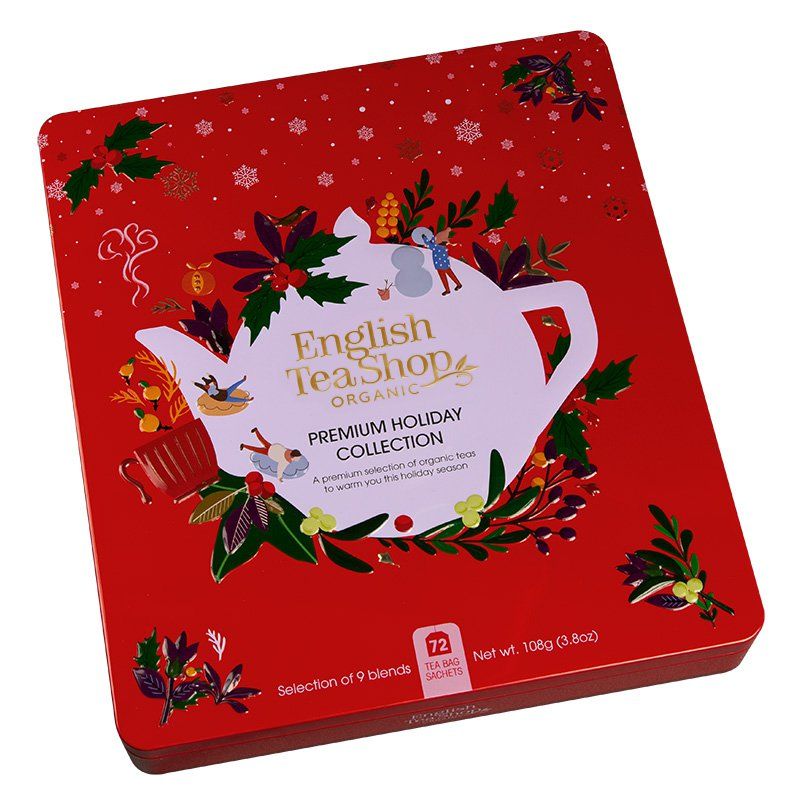 English Tea Shop Germany- BIO Wintertee in Metalldose - Rot -72 Beutel