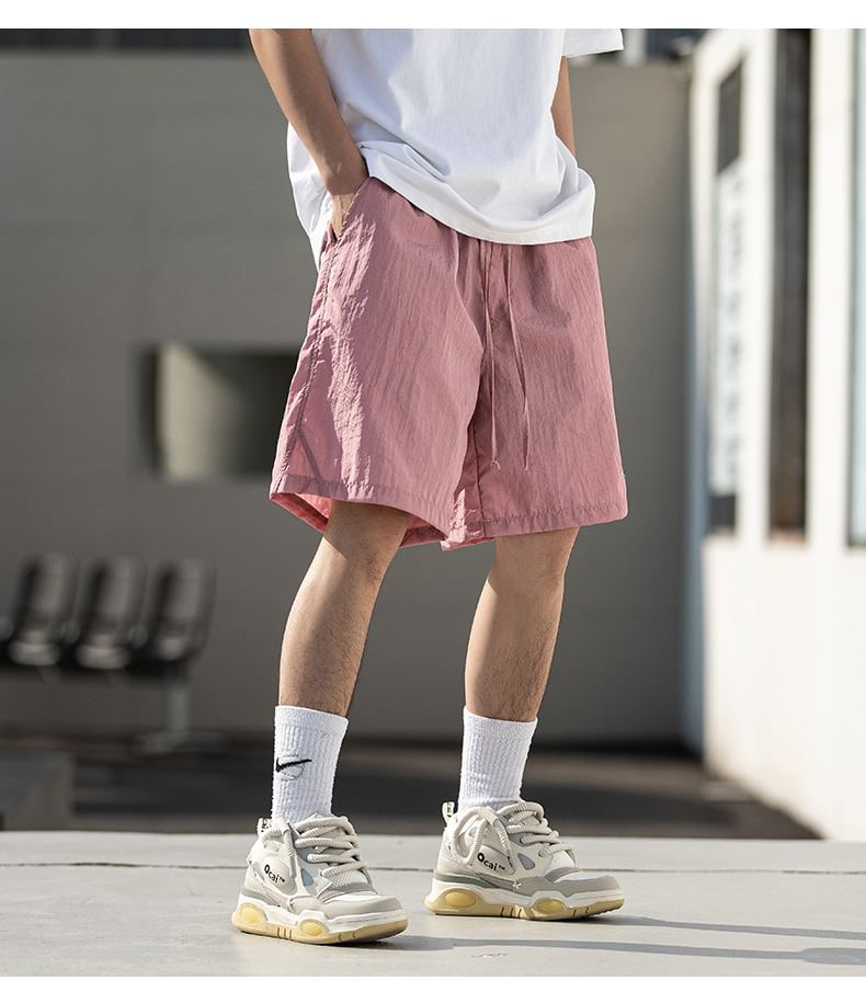 Really Point - Mid Rise Letters Geborduurde Wijde Broek