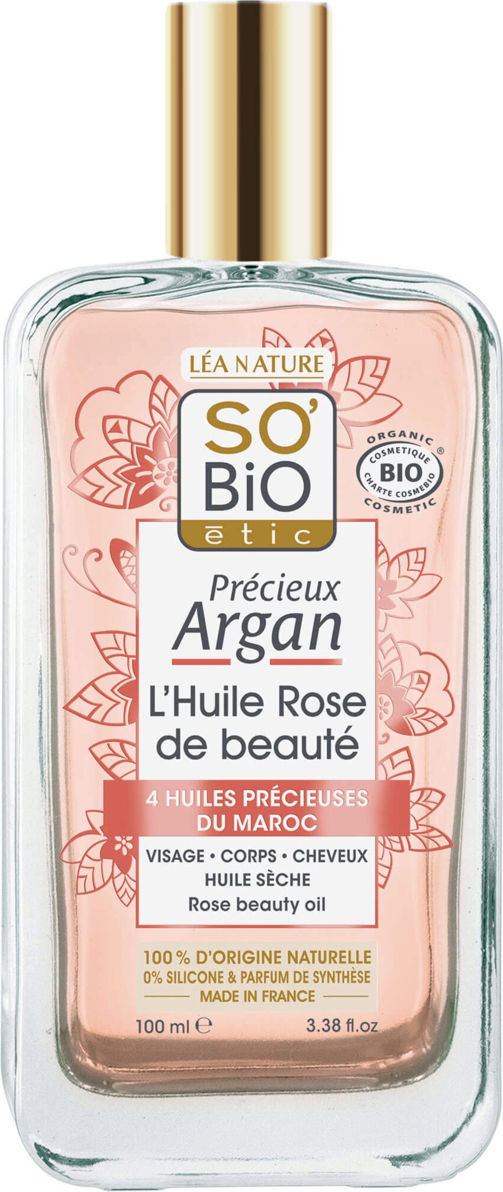 LÉA NATURE SO BiO étic  Argan Rosen-Schönheitsöl, 100 ml