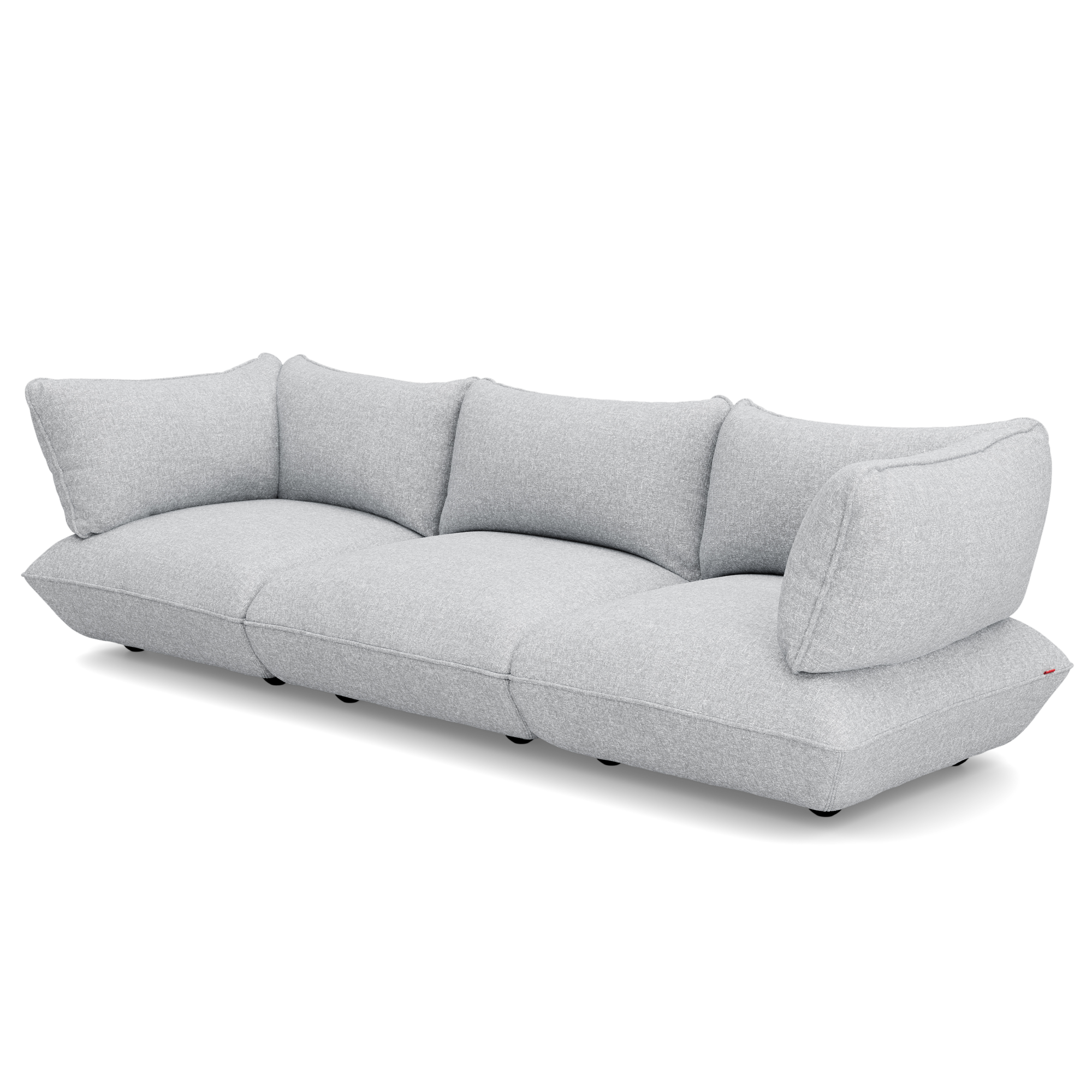 3-zitsbank Sumo boucle grecycled grey melange