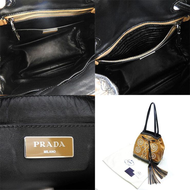 Prada Vintage Prada Shoulder Bag Brown