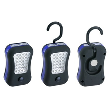 Zaklamp 6x4 LED 3x AAA zwart