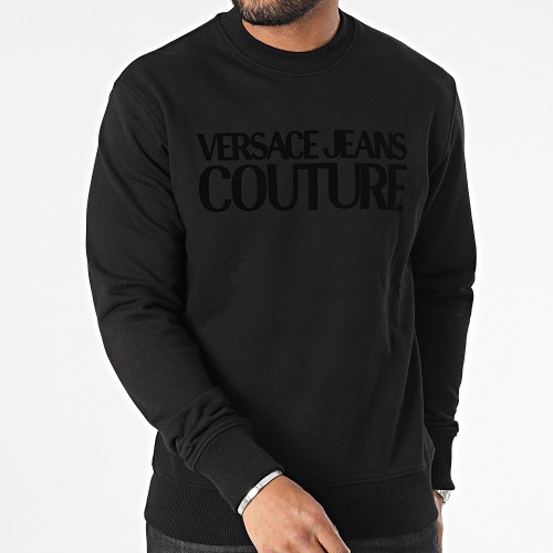 Sweat Crewneck Logo Flock 75GAIT03 Noir