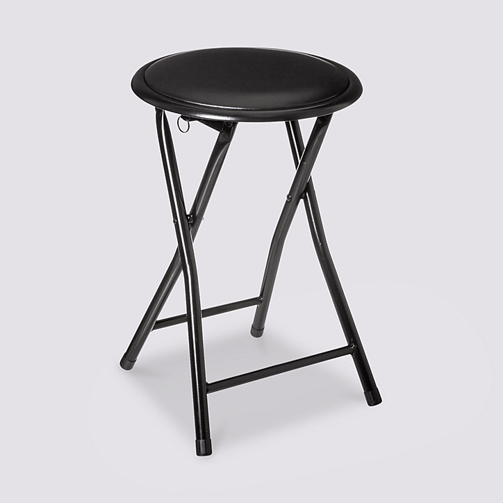 Tabouret pliante H. 45 cm Modern Color 5Five PVC noir
