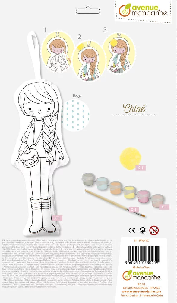 POUPEE A PEINDRE CHLOE