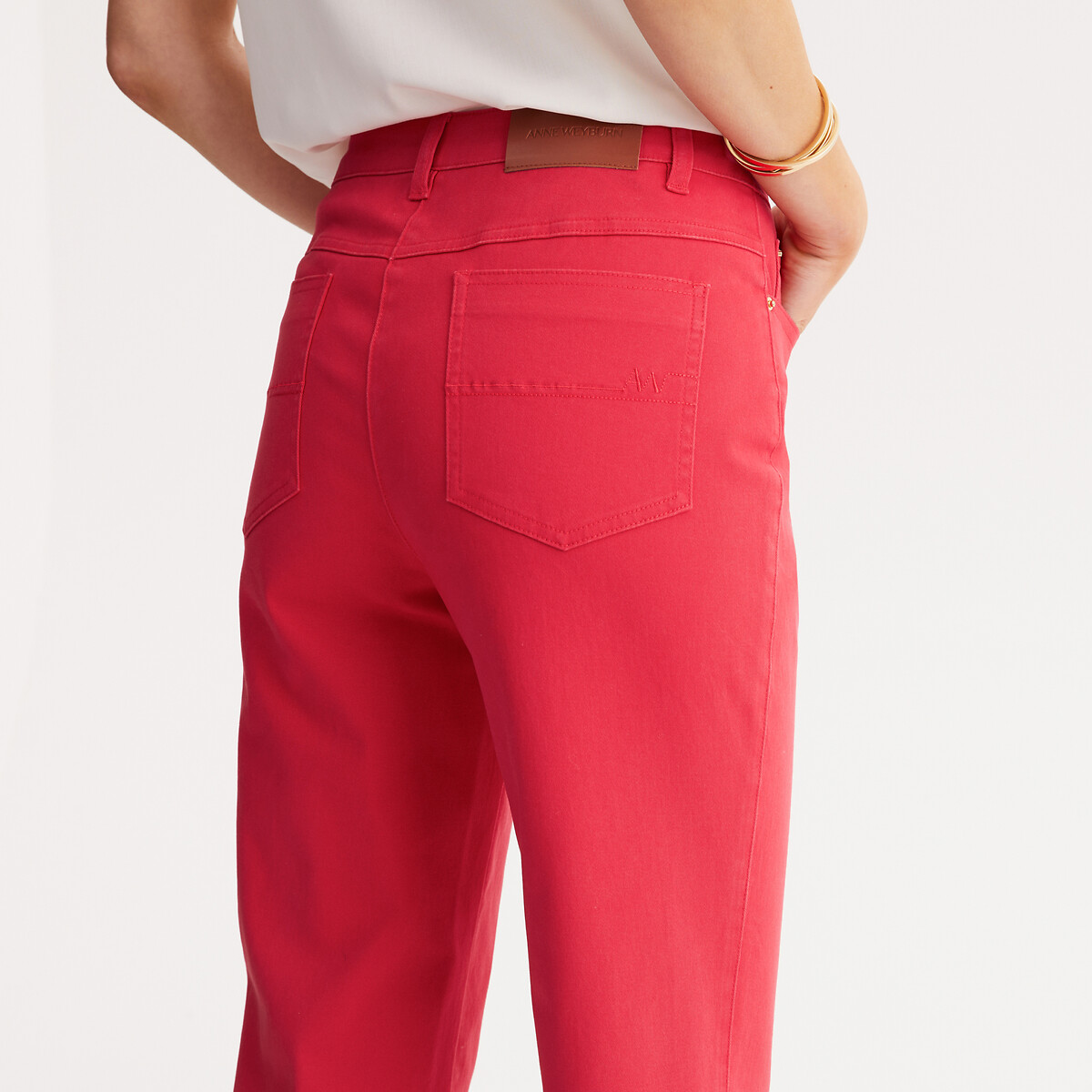 ANNE WEYBURN<br>Direita 7/8 broek, stretch katoen