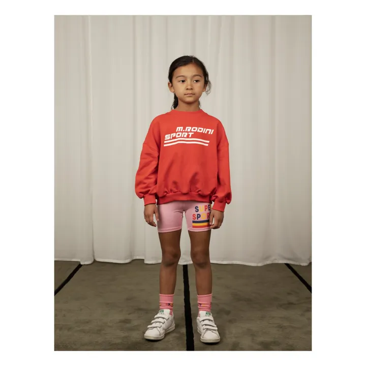 Mini Rodini Sweat Sport Coton Bio | Rouge
