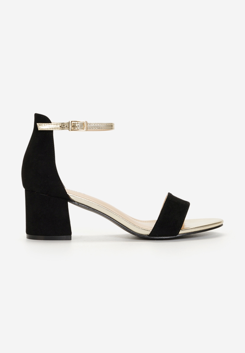 Sandales à talon épais noires Landete