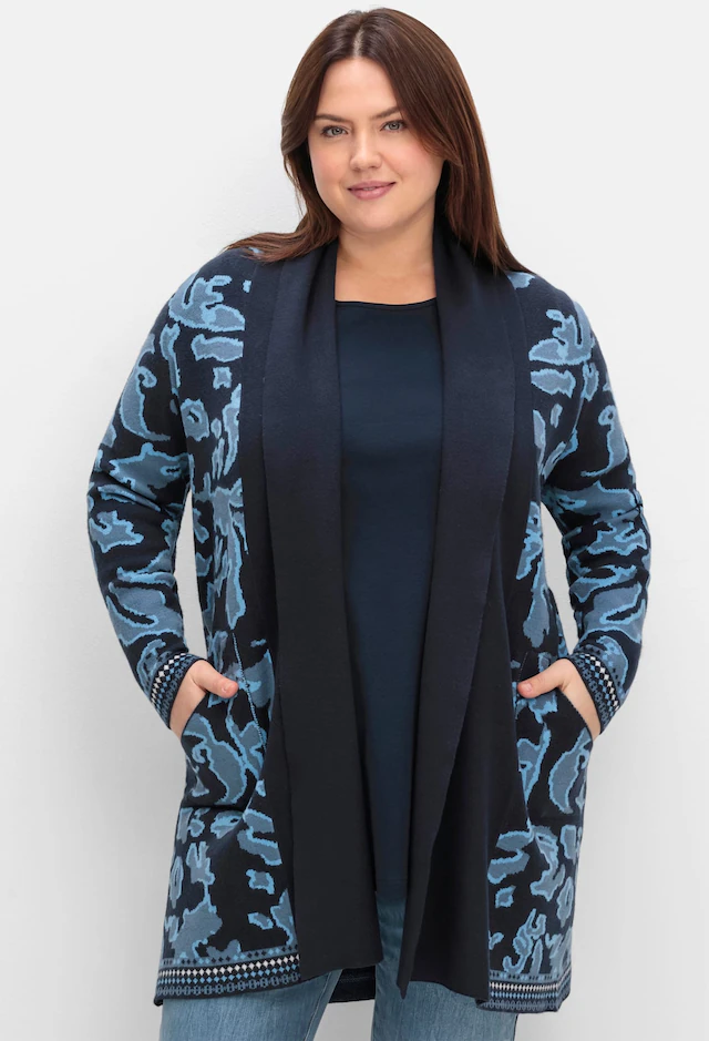 Sheego Longstrickjacke