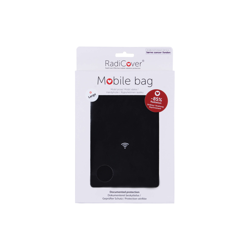 RadiCover - Mobilpose - Antistråling - Large - Sort