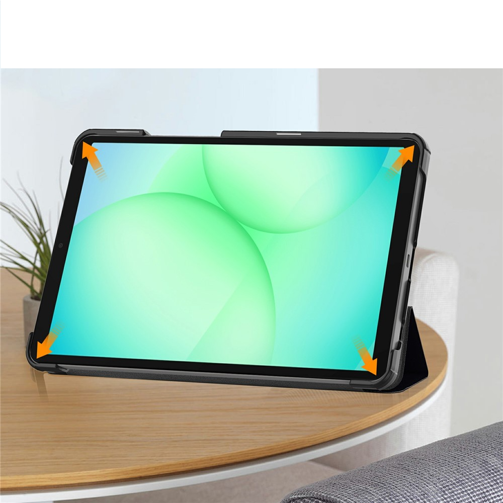Samsung Galaxy Tab A11 / A9 Leder Tasche Smart Cover Schutzhülle - Don't Touch Me