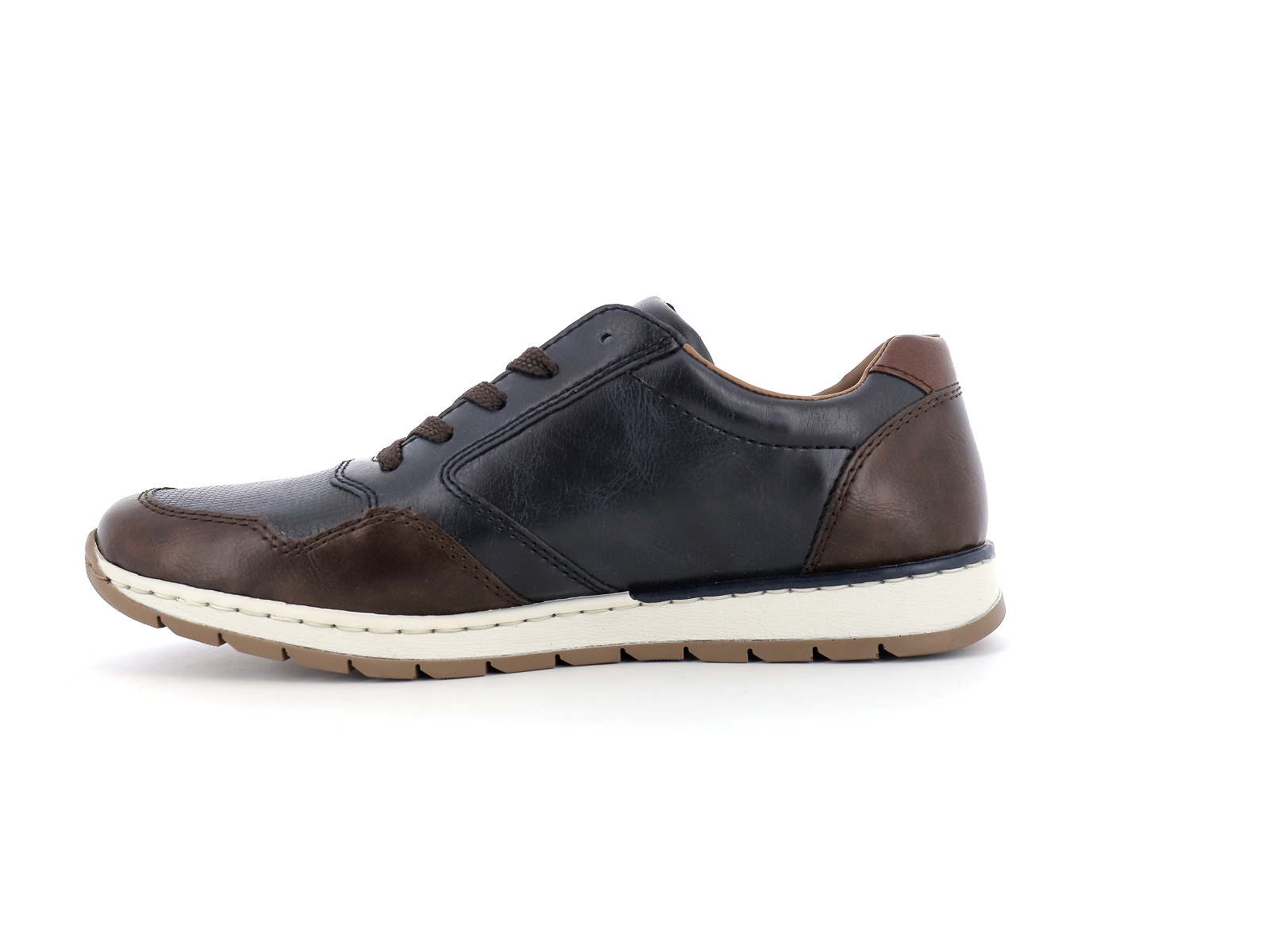 Rieker-B2111 Synthétique Bleu Marron