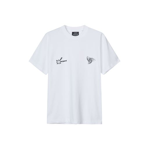 Mads Nørgaard Chest Print T-shirt, White, XXL