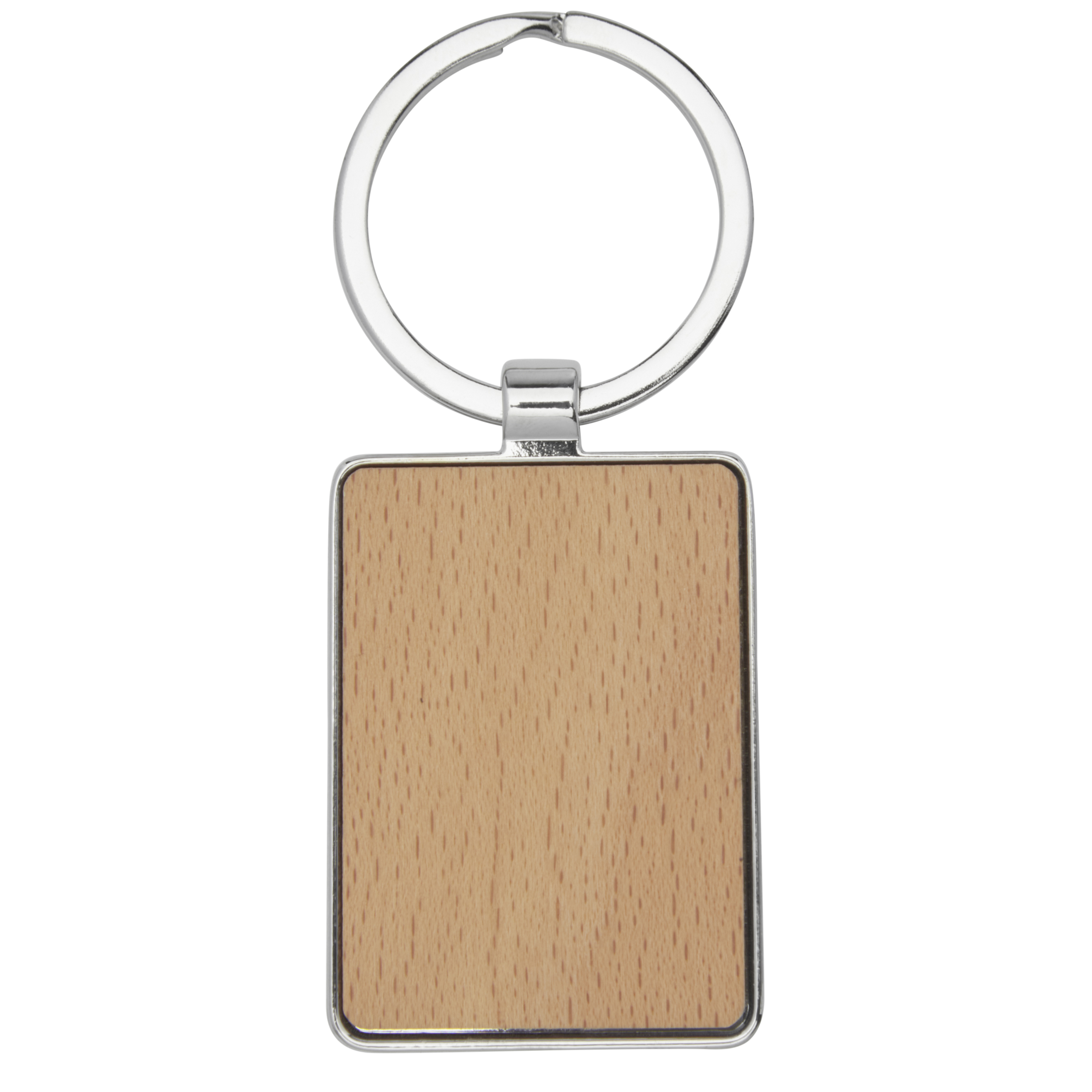 EgotierPro 118124 - Porte-clés rectangulaire Mauro en bois de hêtre