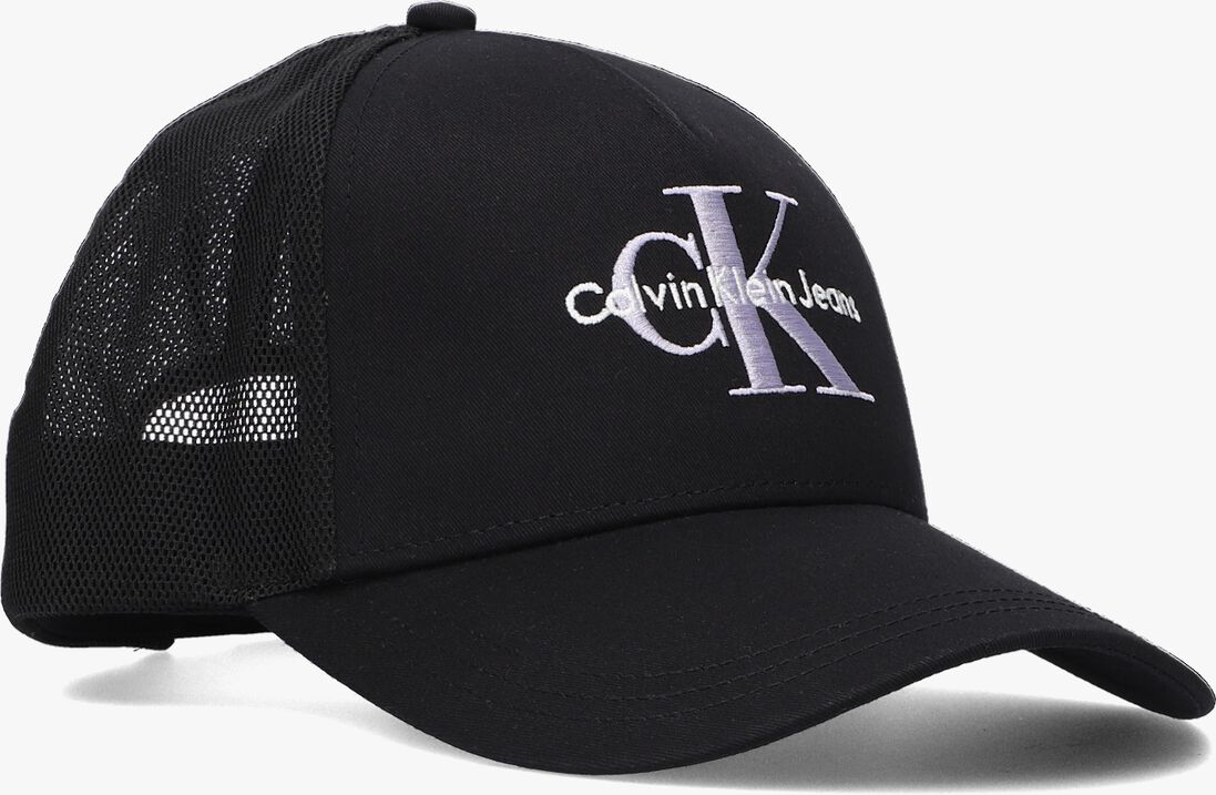 CALVIN KLEIN zwarte calvin klein pet monogram trucker cap