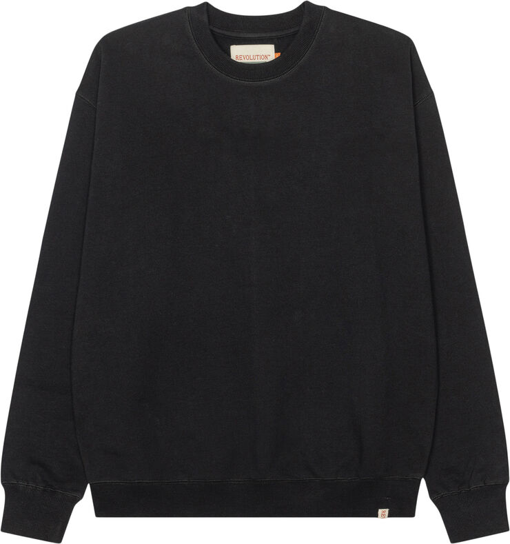 RVLT - Revolution Loose fit crewneck with our brand R on back Black