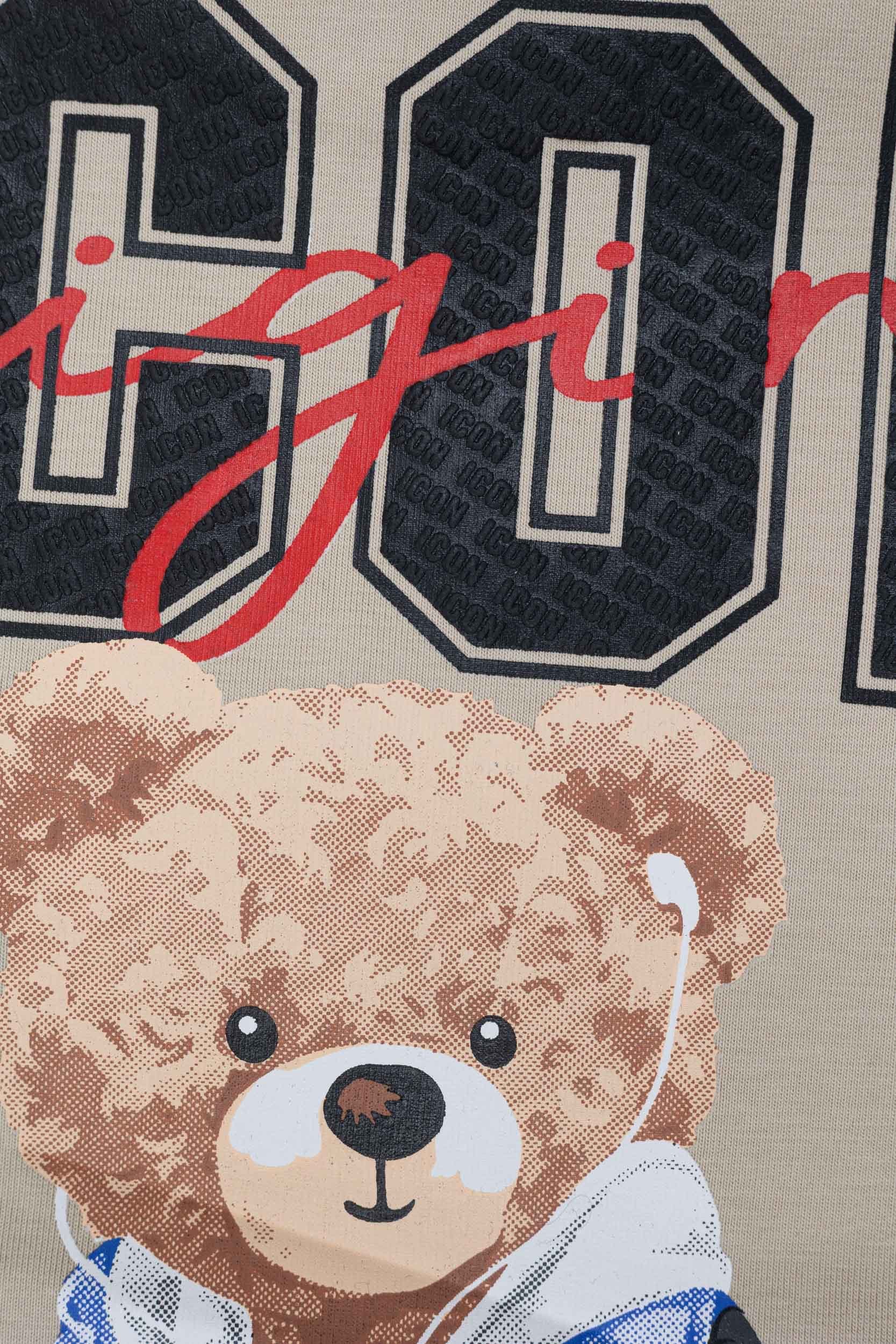 Walking bear icon longsleeves - beige