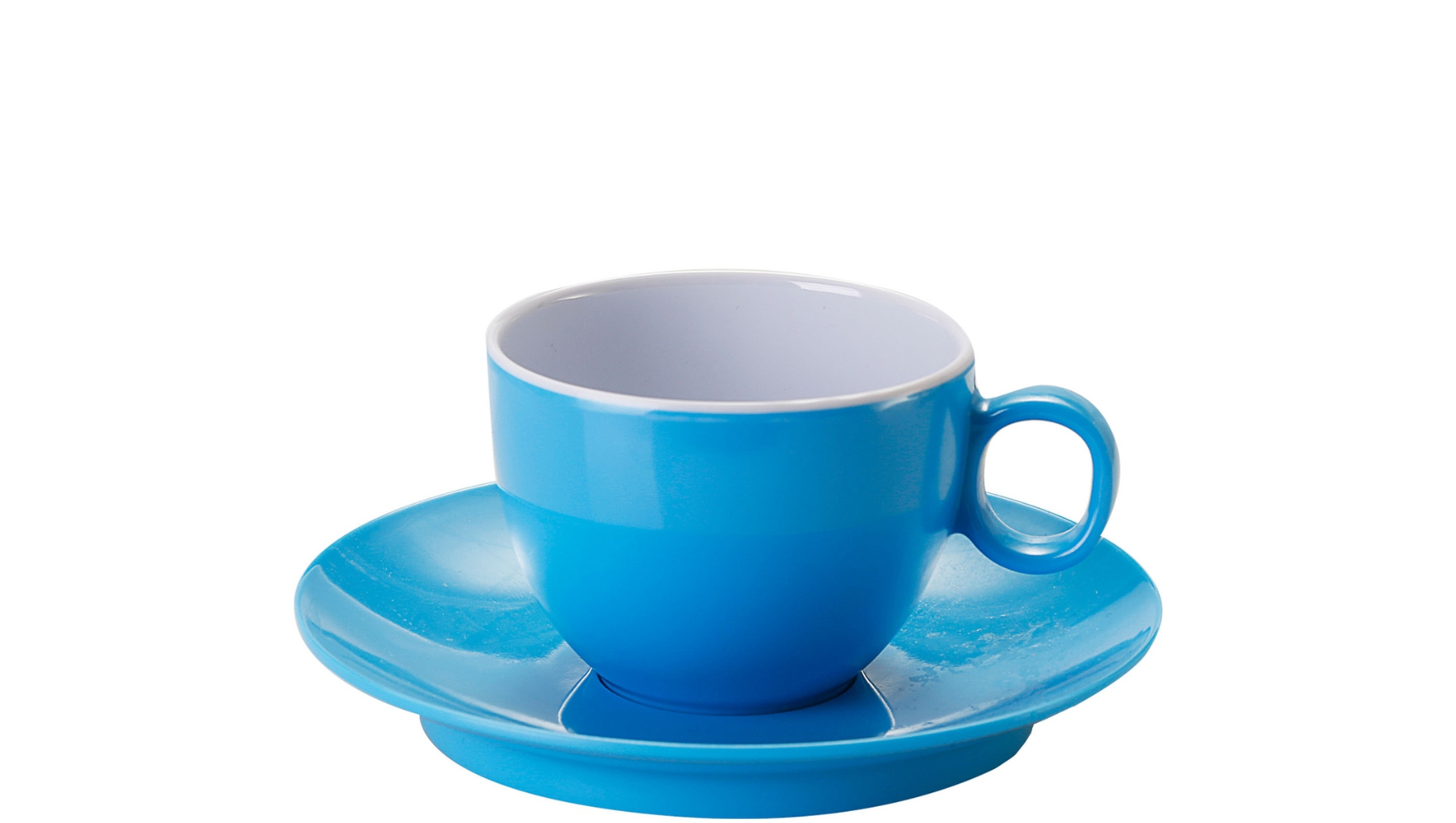 Brunner Espressotasse mit Untertasse 10 cl hellblau/weiß