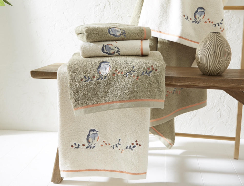 Linge de bain-Mésanges