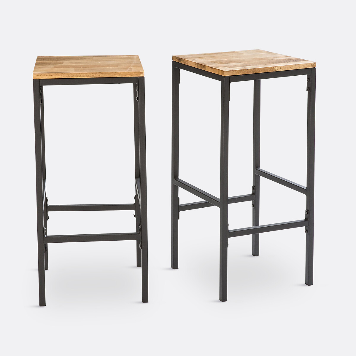 LA REDOUTE INTERIEURS<br>Conjunto de 2 banquetas altas de bar, Hiba