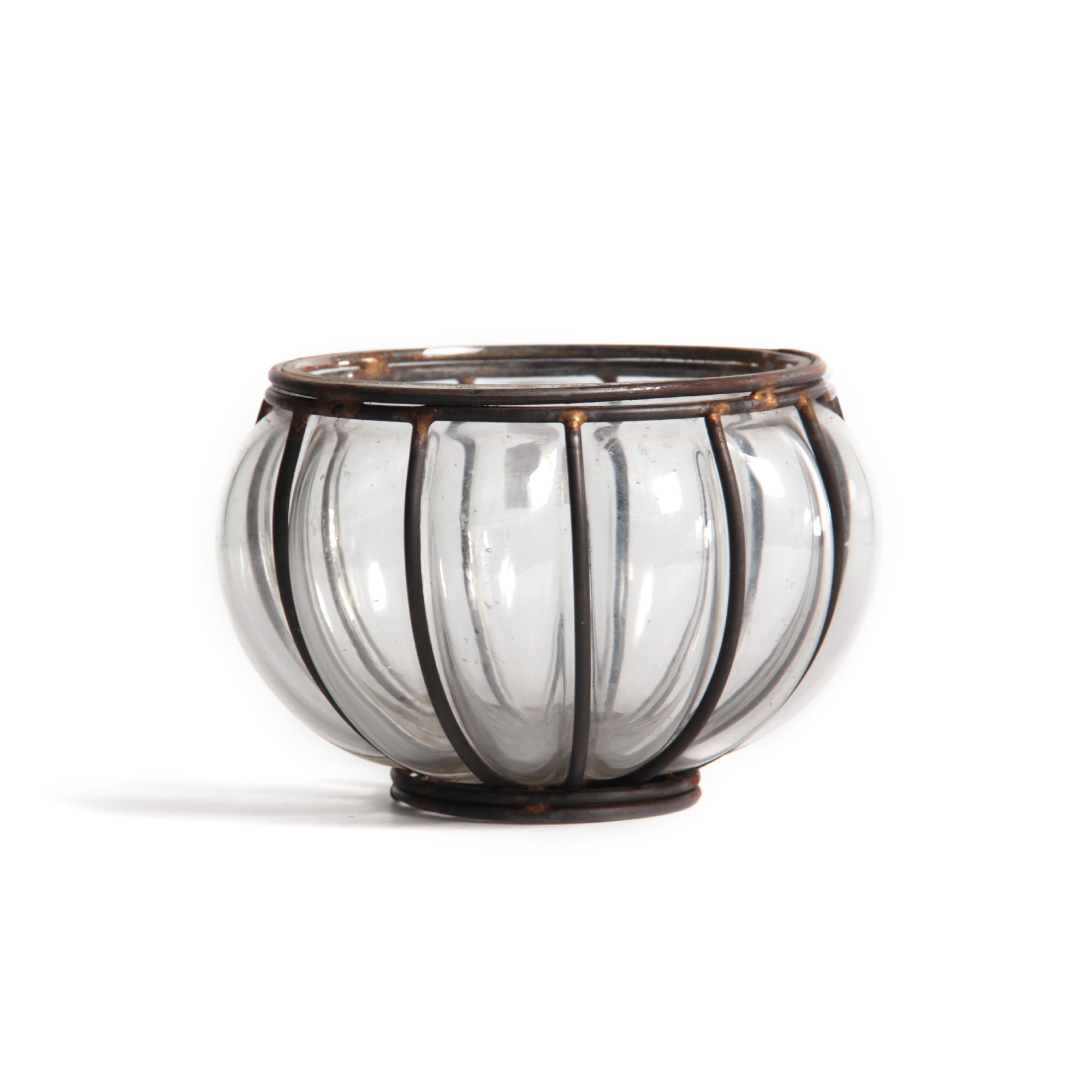 Windlicht 'Clera', mundgeblasen, Ø 12 cm, H 9 cm von fischer's lagerhaus