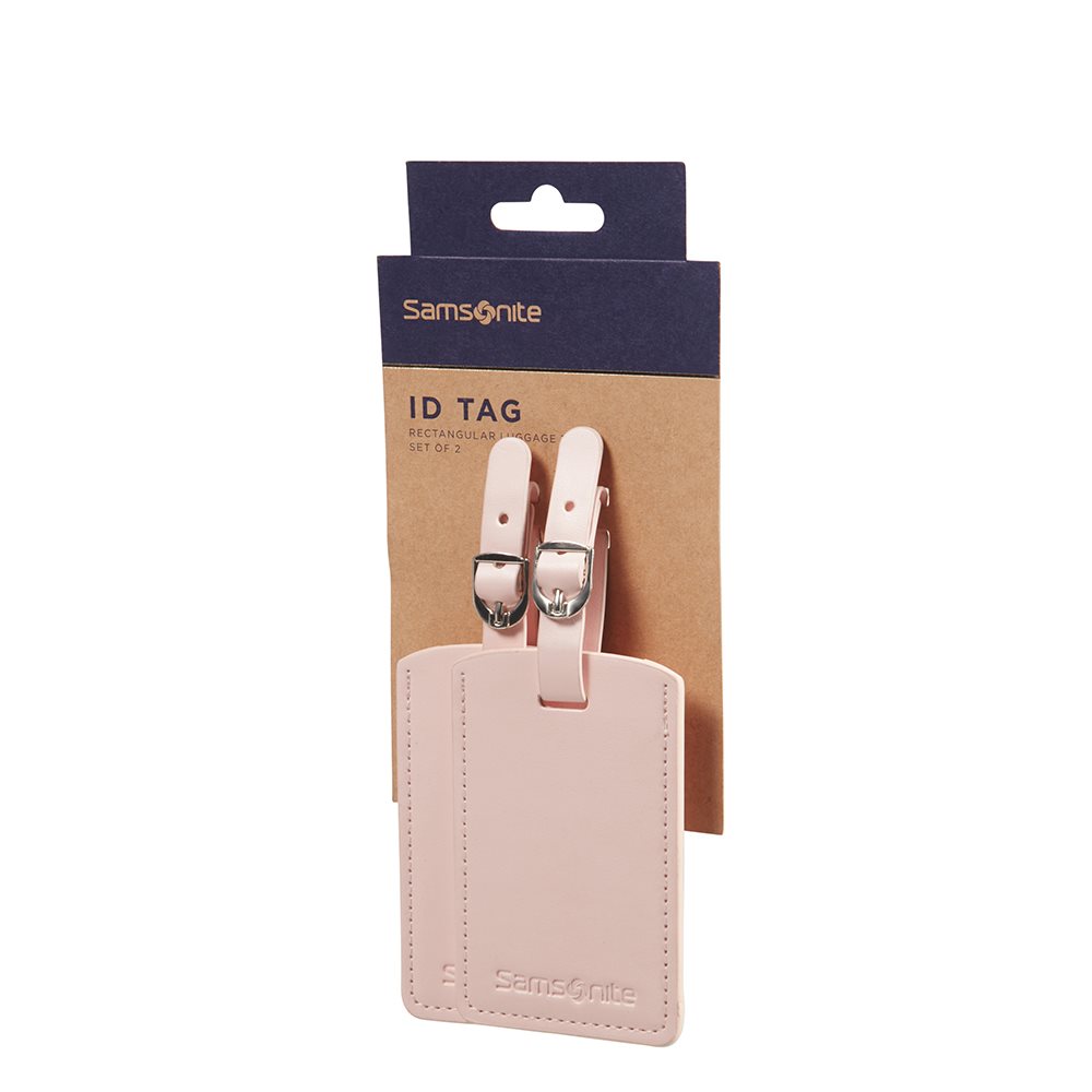 Samsonite Accessoires Rectangle Luggage Tag X2 pale rose pink