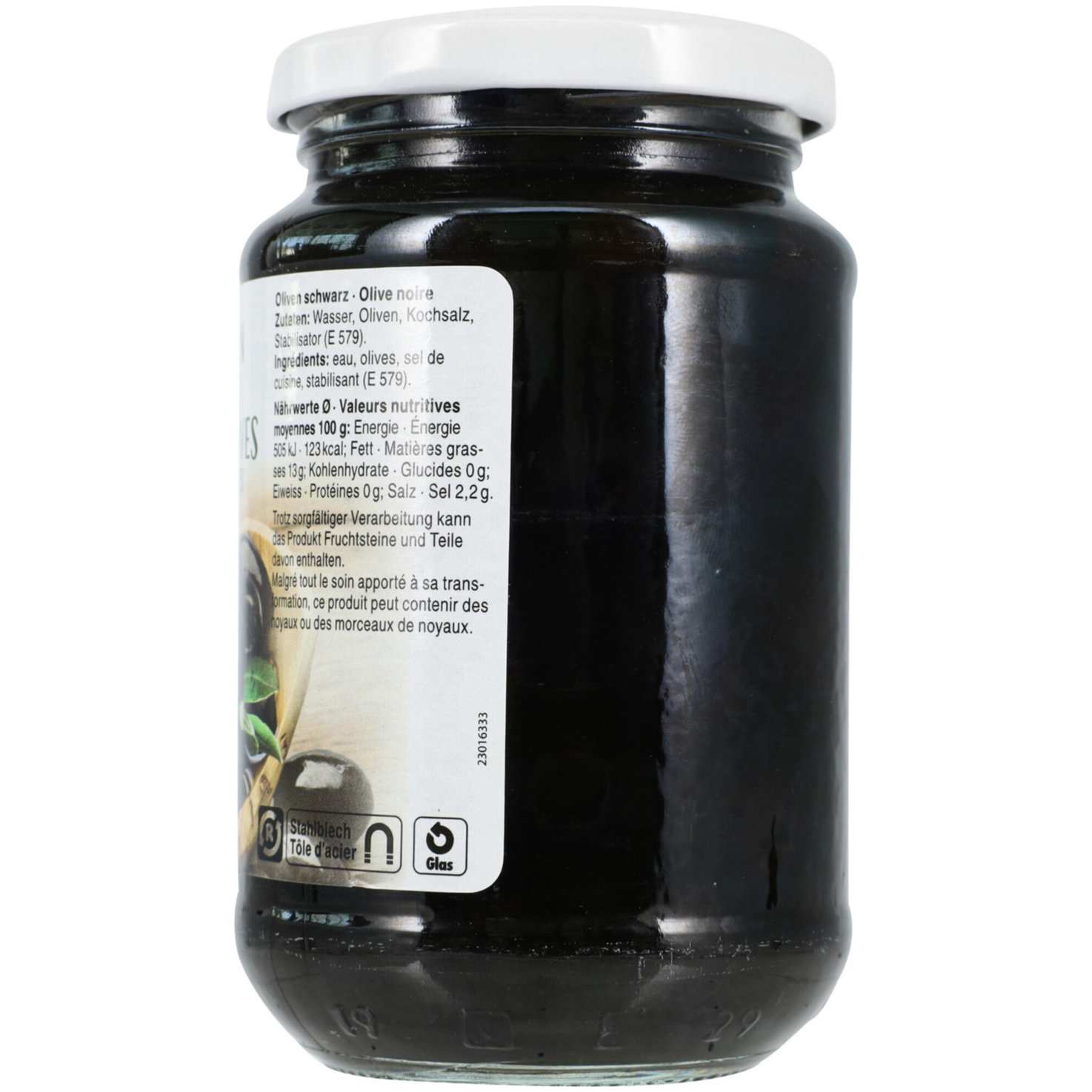 Prix Garantie Oliven schwarz ohne Stein