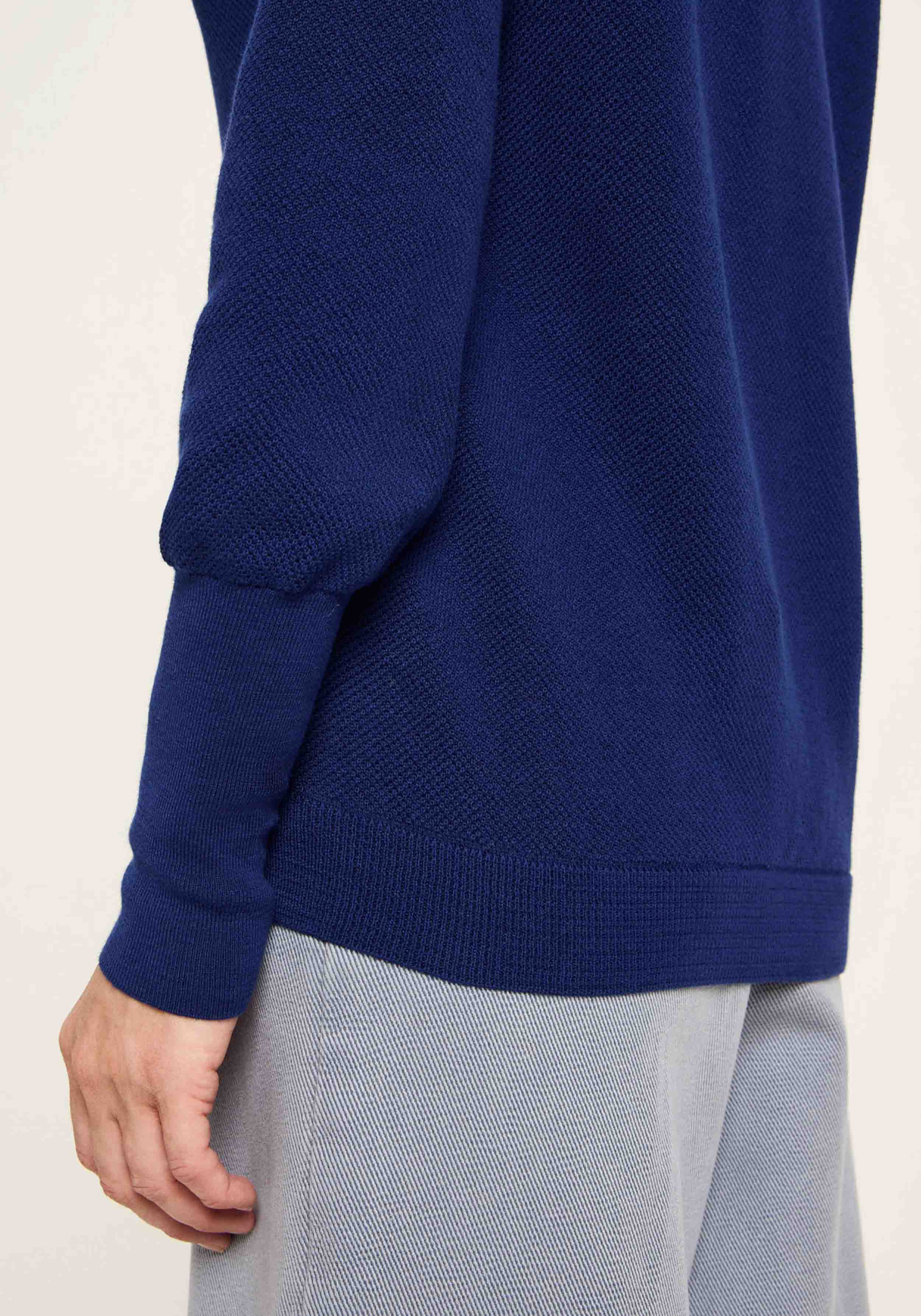Lanius Rollkragenpullover Purple Blue