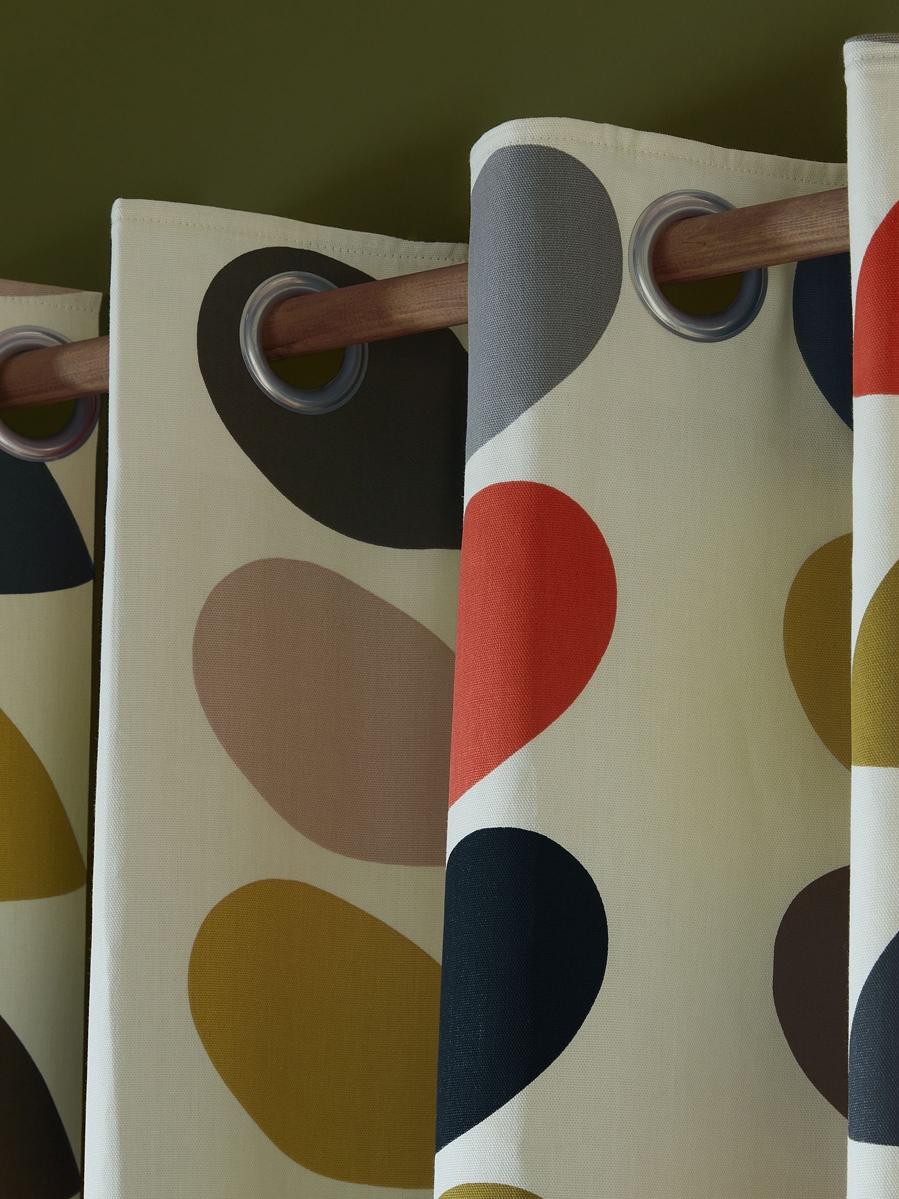 Orla Kiely - Ringgordijnen met bloemstelen