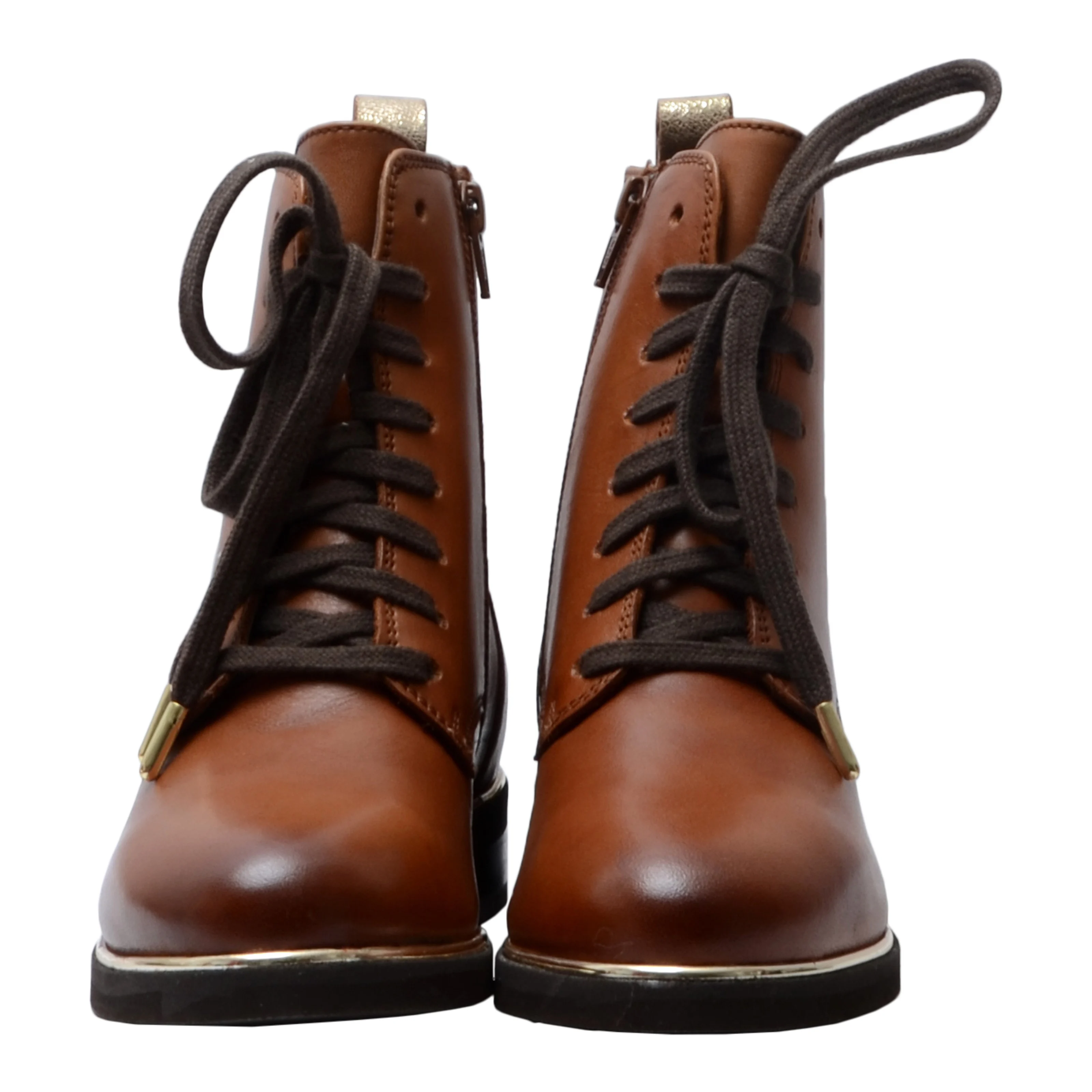 Bottines en cuir Mathilde | Marron