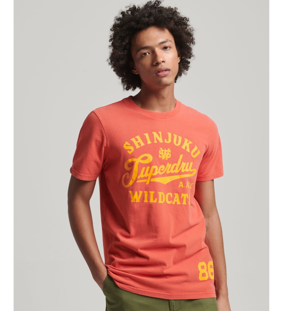 Camiseta laranja Superdry Vintage Home Run