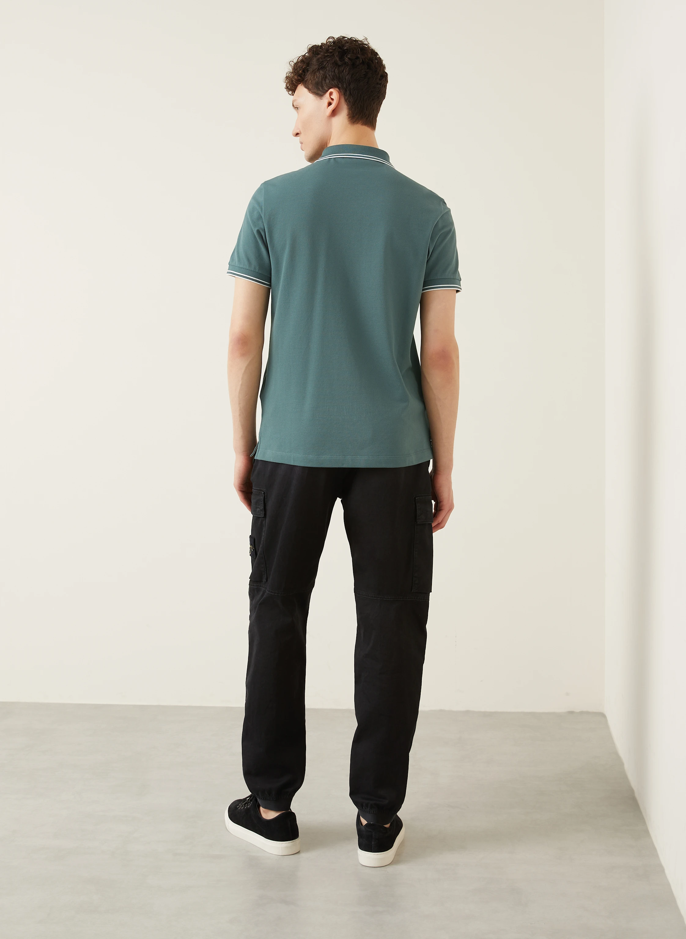 STONE ISLAND Piqué-Poloshirt Slim Fit