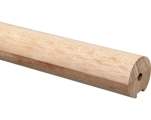 Pertura beukenhouten leuning, rond, L: 3000 mm, Ø 52 mm