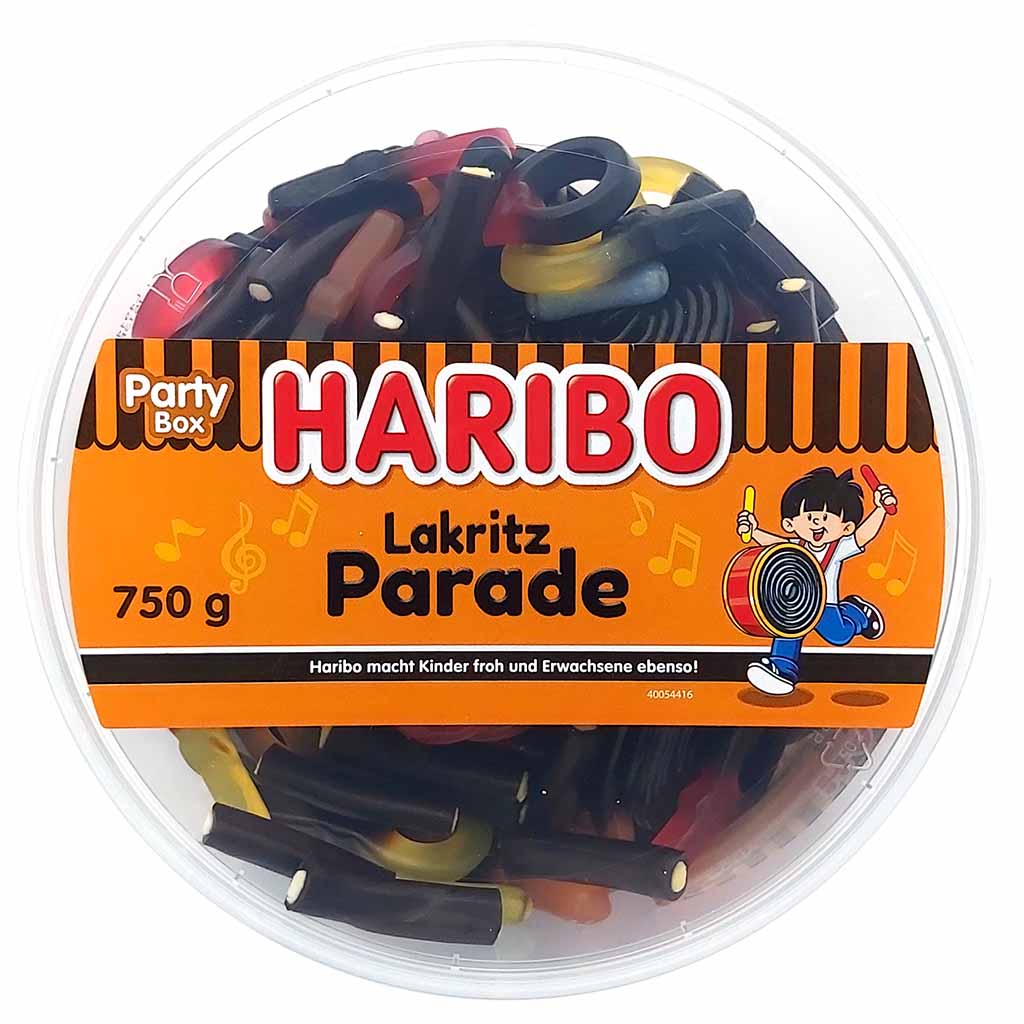 Haribo Lakritz Parade 750g Dose MHD:30.9.25