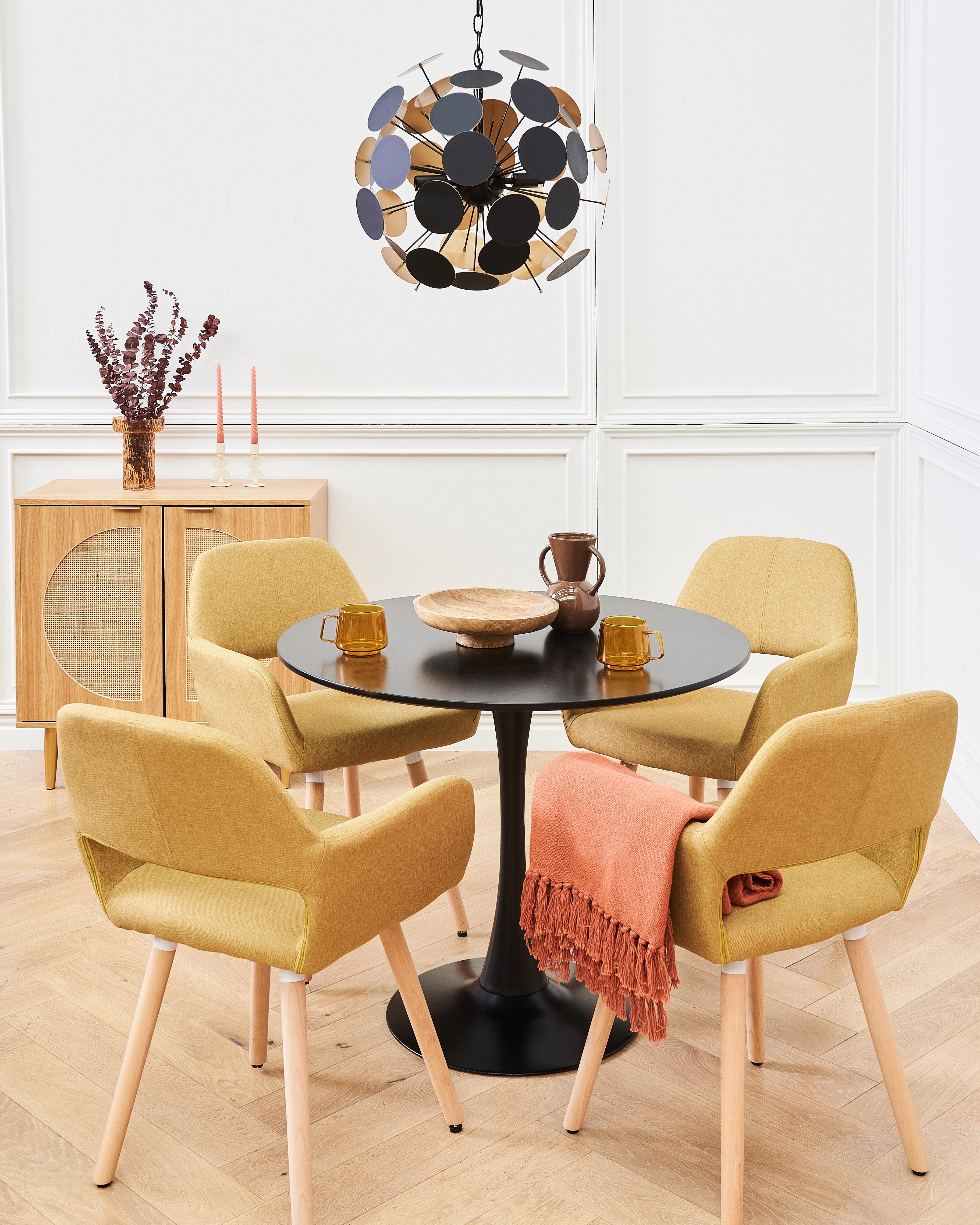 Eettafel BOCA Zwart 90 cm 90 cm