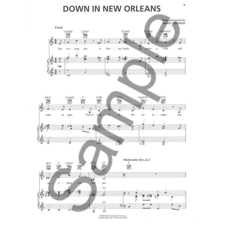 Hal Leonard - The Princess And The Frog voor piano, zang, gitaar