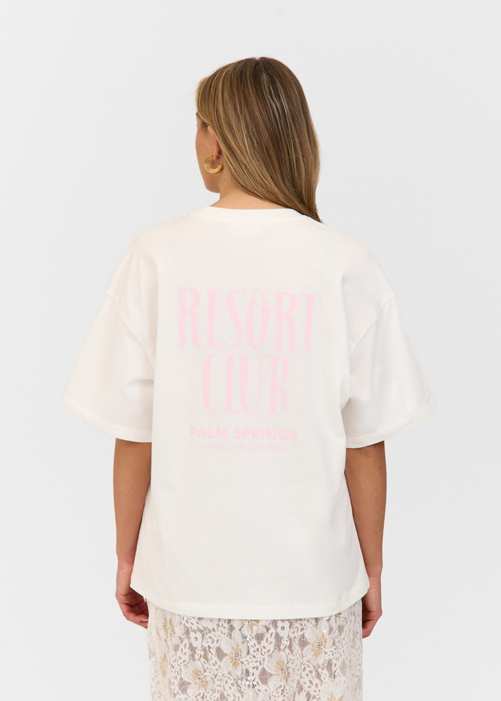 Resort club t-shirt creme