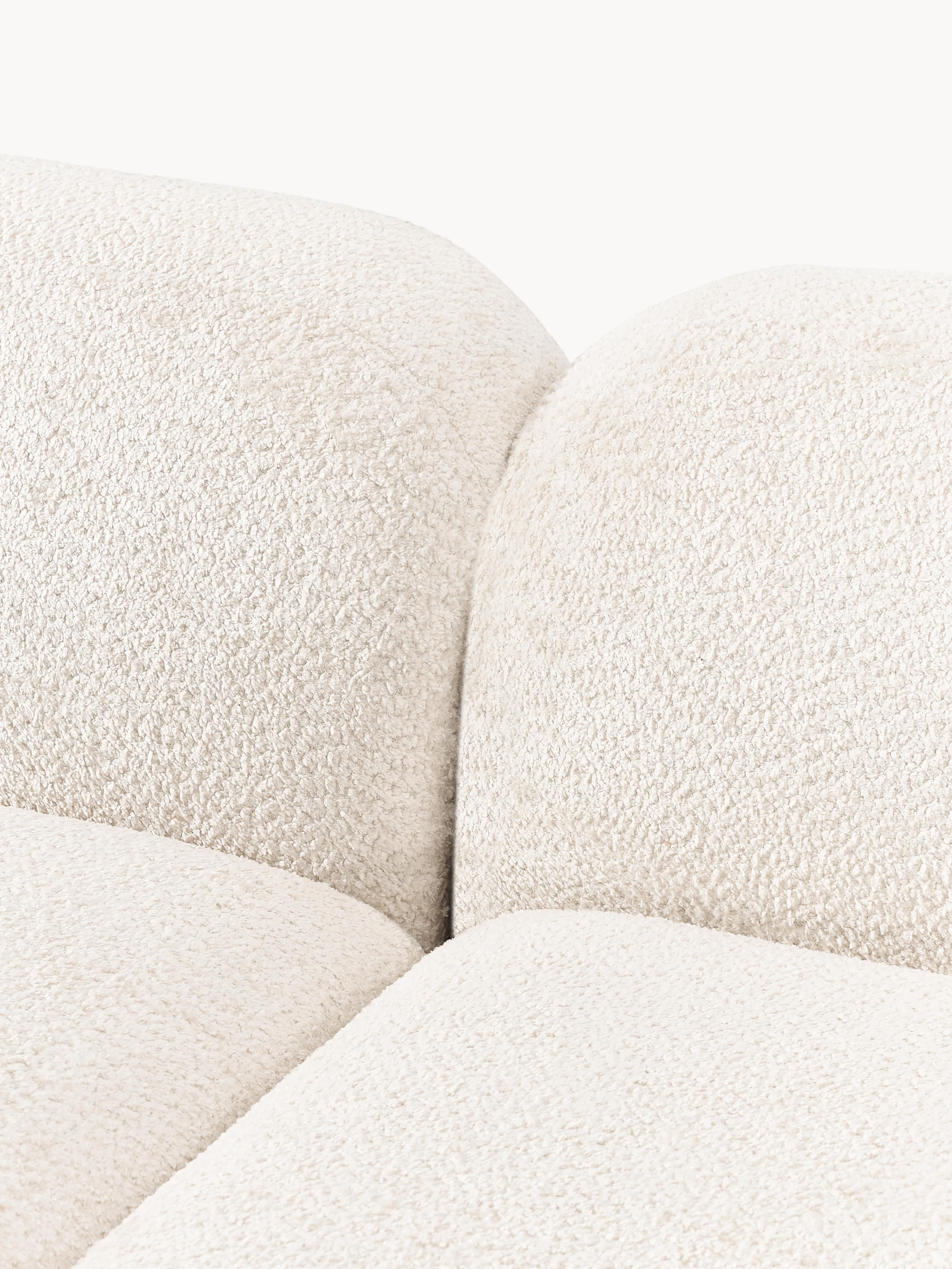 Modulaire bank Wolke (4-zits) van teddy-bouclé