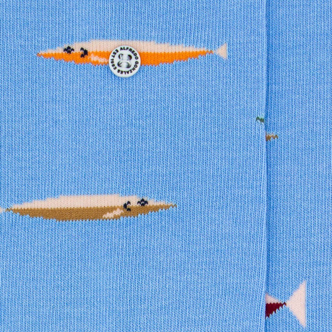 ALFREDO GONZALES blauwe alfredo gonzales sokken fish