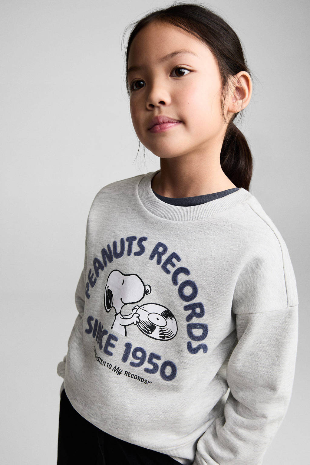 Mango Kids sweater grijs melange