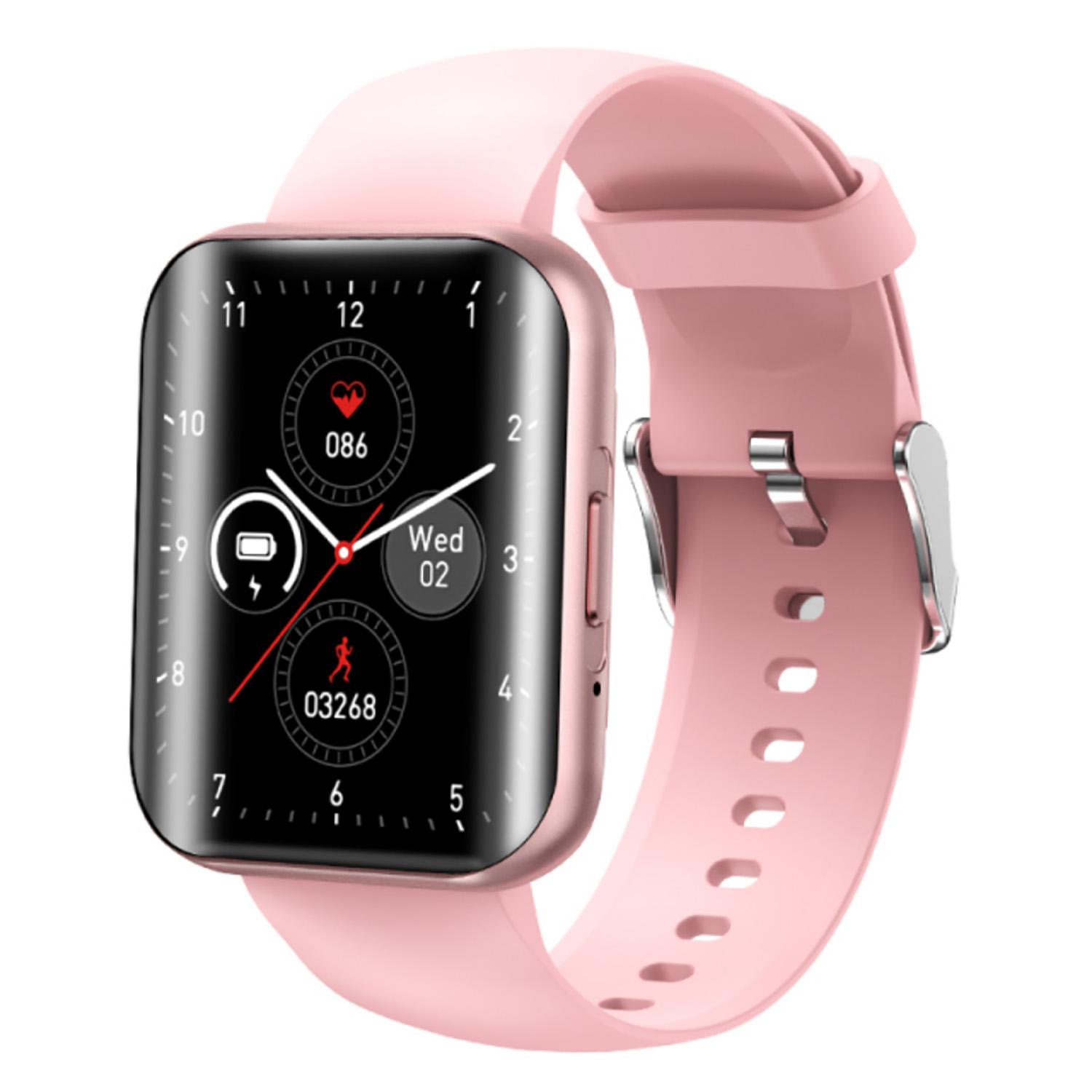 TPFNet Smart Watch / Fitness Tracker IP67 - Silikon Armband - Android & IOS - Gold