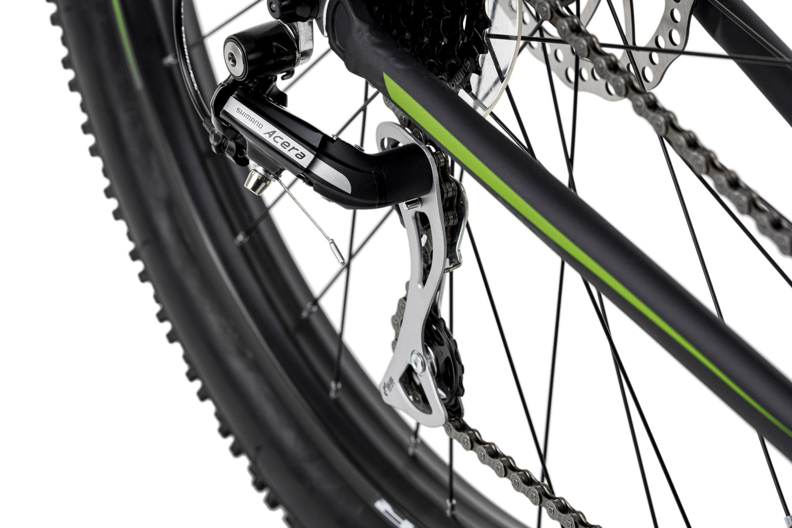 KS Cycling Mountainbike HARDTAIL 27,5'' PLUS XCEED - schwarz-grün - 46 cm Rahmenhöhe