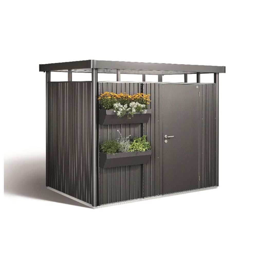 BLOMSTERKASSE BIOHORT FLORABOARD MØRK GRÅ 2 STK