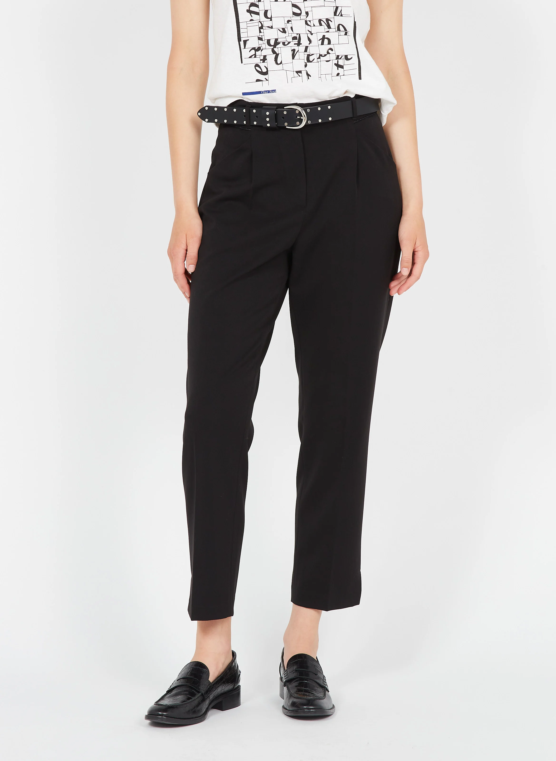 Pantalon droit| Noir